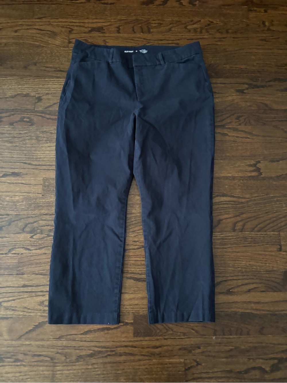 Old Navy Navy Blue Highrise Pixie Ankle Straight Business Casual Pants Size 16